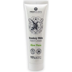 Fresh Secrets Donkey Milk & Aloe Vera Ενυδατική Κρέμα Χεριών 100ml