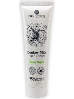 Fresh Secrets Donkey Milk & Aloe Vera Ενυδατική Κρέμα Χεριών 100ml