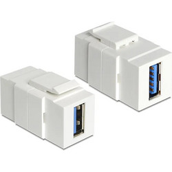 POWERTECH USB 3.0 adapter CAB-N152 για patch panel, λευκό