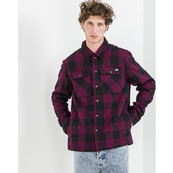 Dickies Sacramento Ανδρικό Πουκάμισο Καρό Μακρυμάνικο Μπορντό