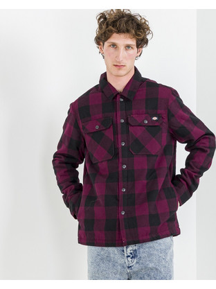 Dickies Sacramento Ανδρικό Πουκάμισο Καρό Μακρυμάνικο Μπορντό