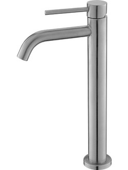 Μπαταρία Νιπτήρα Ψηλή Ασημί Σατινέ Karag Artemis Satinato B99002-S (5206836664538)