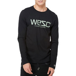 WESC Men B401731 Long Sleeve - BLACK - 113WE-00226