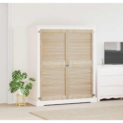 vidaXL Πόρτα Ντουλάπας με πόρτα 2 τεμ. Φυσικό 140,5 x 59,5 εκ