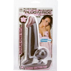 You2Toys Plug N Ride Ρεαλιστικό Dildo με Βεντούζα & Όρχεις 16cm Μαύρο