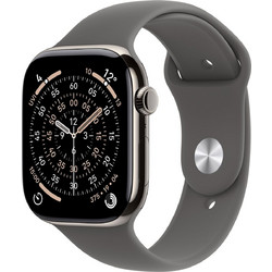Apple Watch Series 11 Cellular 46mm Titanium Natural Stone Grey