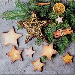 Χαρτοπετσέτες 3φυλλες STAR CAKES 33x33 set20pcs - Plastona