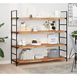 vidaXL Ράφια Κρεμαστά 3 Τεμ. 160x40x4εκ. Φινίρισμα Λαδιού Μασίφ Ακακία