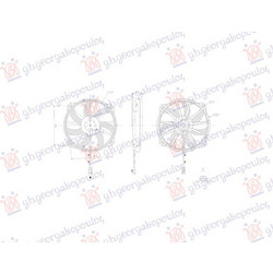 ΒΕΝΤΙΛΑΤΕΡ ΨΥΓΕΙΟΥ ΒΕΝΖΙΝΗ/ΠΕΤΡΕΛΑΙΟ (2pin) (240W) για CITROEN C4 11-20