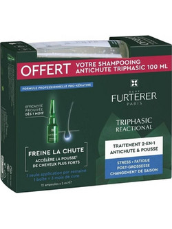 Rene Furterer Triphasic Reactional + Ritual Σετ Serum κατά της Τριχόπτωσης 12x5ml + 100ml