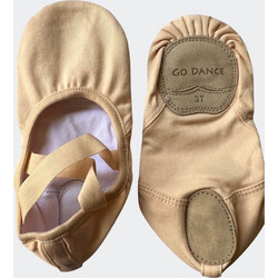 Go Dance Gracie Pink Stretch Canvas Split Sole