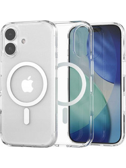 Θήκη iPhone 17 Spacecase Clear MagSafe Σκληρή Διάφανη με MagSafe - White (5905719130961)
