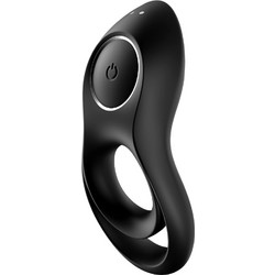 Satisfyer Legendary Duo Ring Ελαστικό Δαχτυλίδι Πέους με Δόνηση Μαύρο