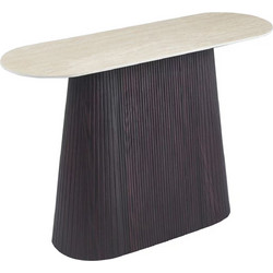 Homemarkt ΚΟΝΣΟΛΑ CATER HM18323 ΚΕΡΑΜΙΚΟ TOP ΟΨΗ ΤΡΑΒΕΡΤΙΝΑΣ-MDF ΒΑΣΗ 120x40x78Υεκ