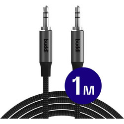 Καλώδιο Ήχου Buddi Flex 3.5mm Jack Aux Audio Cable 3.5mm Jack (male) σε 3.5mm Jack (male) 100cm 5 Έτη Εγγύηση - Black (8719246483097)
