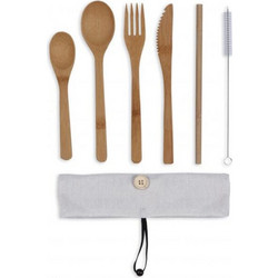 Σετ μαχαιροπίρουνα Bamboo Livoo MES134C χρώματος Beige