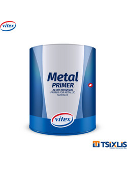 Vitex Metal Primer Ακρυλικό Αστάρι Διαλύτου Λευκό 0.375lt