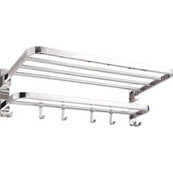 Κρεμάστρα επιτοίχια inox Υ18,6x80x23εκ