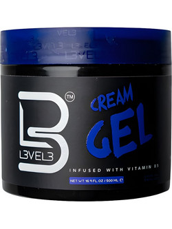 L3VEL3 Barber Cream Hair Gel Μαλλιών Ανδρικό για Λάμψη 500ml