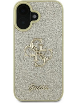 Guess Glitter Fixed Big 4G Case for iPhone 16 Plus