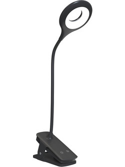 Wozinsky Mini Wireless Led Reading Lamp With Clip + USB-C Cable - Black - (WLBK-02)
