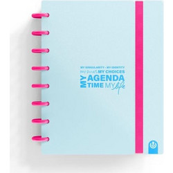 CARCHIVO - PLANNER INGENIOX A5 160 ΣΕΛ. - ΜΠΛΕ ΠΑΣΤΕΛ & ΝΕΟΝ ΡΟΖ - Carchivo