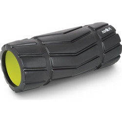 AMILA Foam Roller Arrow Φ14x33cm Μαύρο/Λάιμ