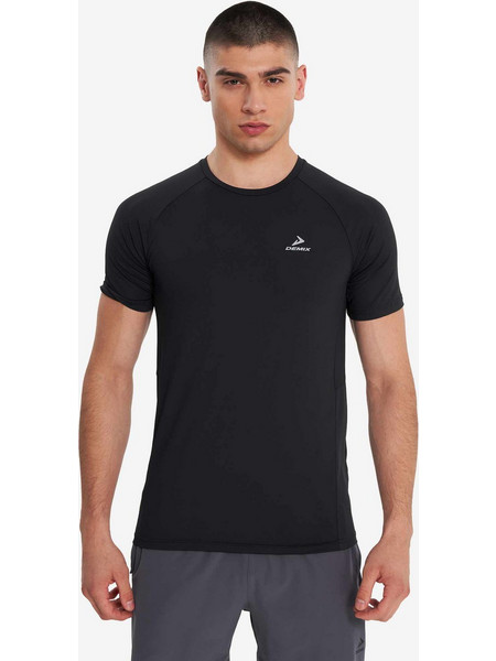 DEMIX Κοντομάνικη Μπλούζα M D Running Trail Short sleeve t-shirts BLACK άνδρες