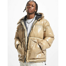 Def Shiny Ανδρικό Μπουφάν Χειμωνιάτικο Puffer Μπεζ DFJA072-00003