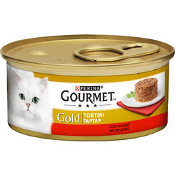Purina Gourmet Gold Tartare Adult with Beef 6x85gr