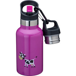 Carl Oscar TEMPflask Cow Παιδικό Μπουκάλι Θερμός Ανοξείδωτο BPA Free με Καλαμάκι Φούξια 350ml