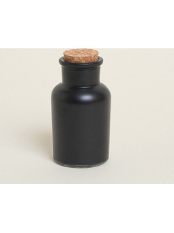 Beauty Home ΜΠΟΥΚΑΛΑΚΙ ΜΑΥΡΟ ΜΑΤ ΜΕ ΦΕΛΛΟ 11 x 5,7 cm 125 ml