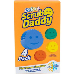 Scrub Daddy διάφορα χρωματιστά σφουγγάρια (συσκευασία 4)