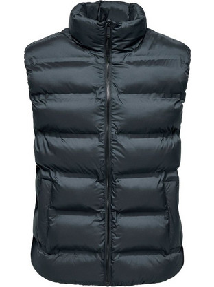 Only & Sons Αμάνικο Ανδρικό Μπουφάν Puffer Μαύρο 22034830