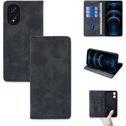 Sonique Vintage Magnet Θήκη Πορτοφόλι για Oppo A98 5G Μαύρο