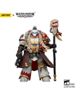 JOY TOY Warhammer 40000 White Scars Stormseer Consul with Force Staff and Bolt Pistol 12cm