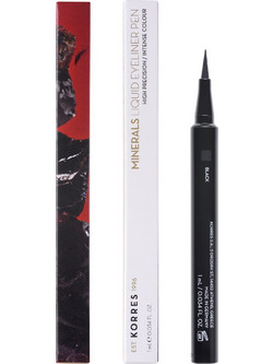 Korres Minerals Liquid 01 Black Στυλό Eyeliner