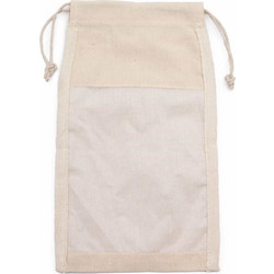 Lrg Cotton Window Pouch - 26x15cm