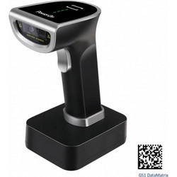Ασύρματος Barcode Scanner Χειρός Power On BCS-06BW - 1D & 2D & QR - 500 Scans/sec - Bluetooth/2.4GHz - Black BCS-06BW