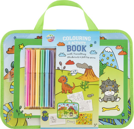 Moxy - Traveltray with Colouring & Activity book - Green