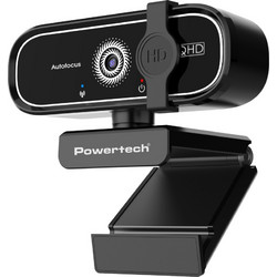 POWERTECH web camera PT-1427, 5MP, 2K QHD, αυτόματη εστίαση, 1.5m, μαύρη
