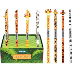 Μολύβι topper Jungle Animal HB Assorts Stylex