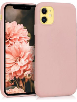 TPU Silicone Case iPhone 11 - Rose Gold Matte