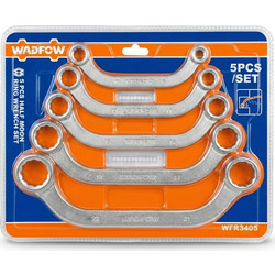 Σετ 5 Πολύγωνα Καμπυλωτά Κλειδιά 8-22mm Wadfow (WFR3405)