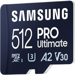 Samsung Pro Ultimate microSDXC 512GB Class 10 U3 V30 UHS-I A2 + Adapter