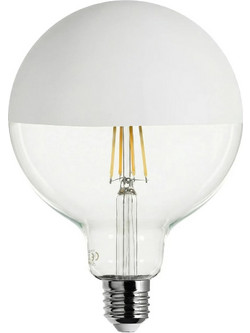 Creative Cables Λαμπτήρας LED Maria G125 4,8W 806Lm Filament E27 2700K Ρυθμιζόμενης έντασης - Λευκό - Creative Cables - FL-LEDGMBIA