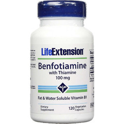 Life Extension Benfotiamine With Thiamine 100mg 120 Κάψουλες