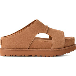 UGG Goldenstar Γυναικεία Σανδάλια Suede Καφέ 1175132-CHE