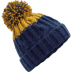 Σκούφος Beanie B437 Beechfield Oxford Navy/Mustard