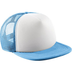 Παιδικό Καπέλο Trucker B645b Beechfield Vintage Snapback Sky Blue/White